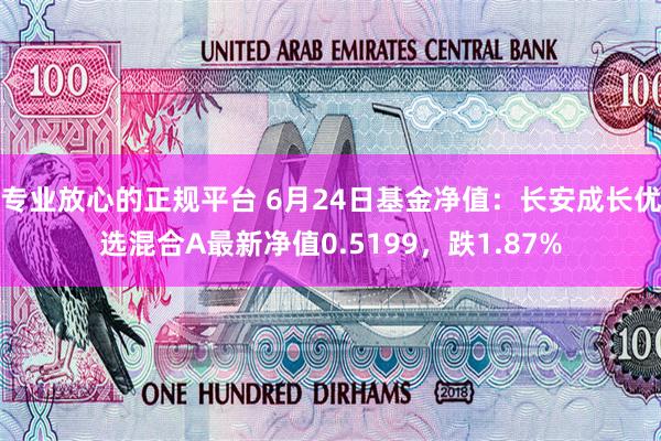 专业放心的正规平台 6月24日基金净值：长安成长优选混合A最新净值0.5199，跌1.87%