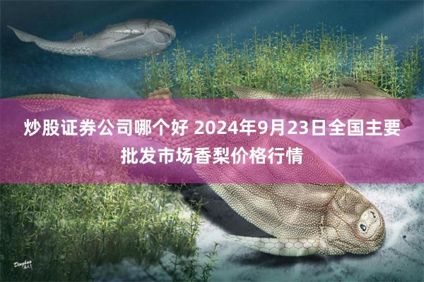 炒股证券公司哪个好 2024年9月23日全国主要批发市场香梨价格行情